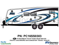 12 Piece 2016 Sandsport Travel Trailer Roadside Graphics Kit