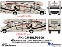 46 Piece 2019 Leprechaun Motorhome Complete Graphics Kit