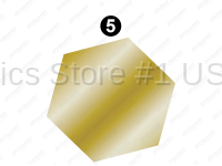Gold Hexagon Accent