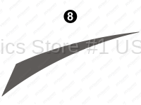 Fwd Upper Gray Spear (RS) Roadside-Driver Side