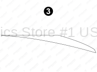 Fwd Upper White Spike (CS)-Curbside-Passenger Side-Doorside