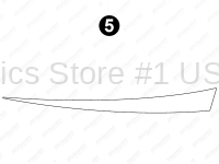 Fwd Lwr White Spear (CS)-Curbside-Passenger Side-Doorside