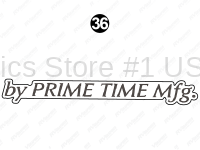 Rear By Prime Time Decal