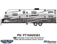 23 Piece 2018 Avenger Travel Trailer Roadside Graphics Kit