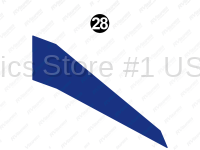 GN21MG0056 Cap Mid Blue Spike RH RH-Right Hand Passenger Side