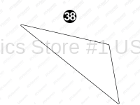 GN21MG0076 Nose Sm White Wedge  CS-Curb-Passenger Side