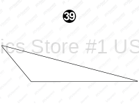 GN21MG0077 Nose Lg White Wedge  RS-Road-Driver Side