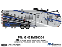GN21MG0304 29 Piece 2021 MGM Travel Trailer Curbside Graphics Kit