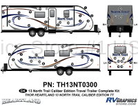 56 Piece 2013 North Trail Caliber Edition Complete Graphics Kit