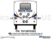 9 Piece 2013 North Trail Caliber Edition Rear Graphics Kit