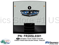 1 Piece 2020 Salem Travel Trailer Front Graphics Kit