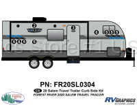 10 Piece 2020 Salem Travel Trailer Curbside Graphics Kit
