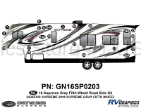 24 Piece 2016 Supreme Fifth Wheel Roadside RV Graphics Kit
