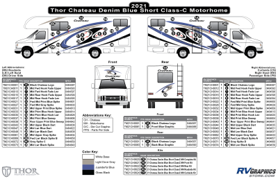 Thor Motorcoach - Chateau - 2021-2022 Chateau Motorhome Blue Version Short Version