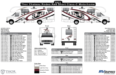 Thor Motorcoach - Chateau - 2021-2022 Chateau Motorhome Red Version Short Version