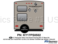 3 Piece 2017 Passport Grand Touring Small TT Rear Graphics Kit