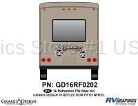2 Piece 2016 Reflection FW Rear Graphics Kit