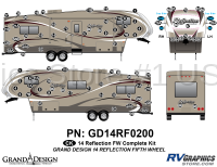 92 Piece 2014 Reflection FW Complete Graphics Kit