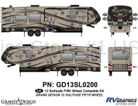 74 Piece 2013 Solitude FW Complete Graphics Kit