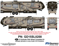 61 Piece 2015 Solitude FW Complete Graphics Kit