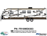 25 Piece 2018 Wildwood Travel Trailer Roadside Graphics Kit
