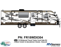 25 Piece 2018 Wildwood Travel Trailer Curbside Graphics Kit