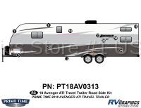 11 Piece 2018 Avenger ATI Travel Trailer Roadside Graphics Kit