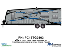 17 Piece 2018 Tango Hauler Travel Trailer Roadside Graphics Kit