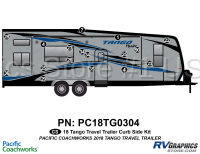 17 Piece 2018 Tango Hauler Travel Trailer Curbside Graphics Kit