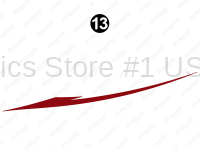 Lg Red Split Swoop