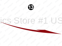 Lg Red Split Swoop