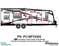 17 Piece 2018 Panther Hauler Travel Trailer Curbside Graphics Kit