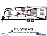 17 Piece 2018 Surf Side Hauler Travel Trailer Roadside Graphics Kit