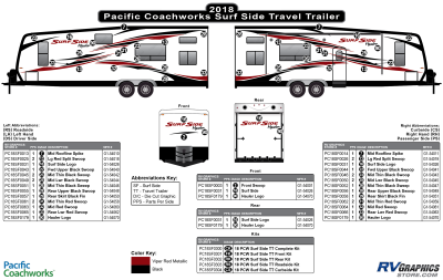 Pacific Coachworks - Surf Side - 2018 Surf Side Hauler Travel Trailer