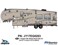 34 Piece 2017 Jayco Eagle FW Roadside Graphics Kit