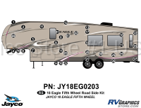 34 Piece 2018 Jayco Eagle FW Roadside Graphics Kit