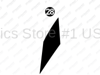 Cap Lwr Black Wedge LH