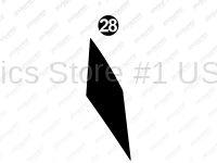 Cap Lwr Black Wedge RH