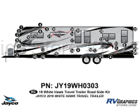 37 Piece 2019 White Hawk Travel Trailer Roadside Graphics Kit