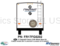 2 Piece 2017 Flagstaff Classic Fifth Wheel Rear Graphics Kit