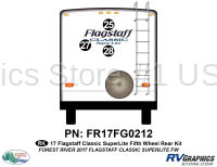 3 Piece 2017 Flagstaff Classic SuperLite Fifth Wheel Rear Graphics Kit
