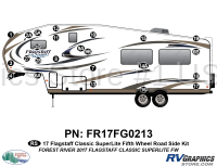 24 Piece 2017 Flagstaff Classic SuperLite Fifth Wheel Roadside Graphics Kit