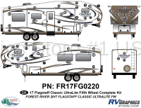 61 Piece 2017 Flagstaff Classic UltraLite Fifth Wheel Complete Graphics Kit