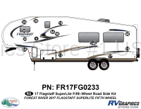14 Piece 2017 Flagstaff SuperLite Fifth Wheel Roadside Graphics Kit