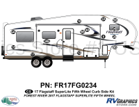 14 Piece 2017 Flagstaff SuperLite Fifth Wheel Curbside Graphics Kit