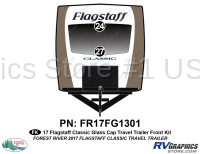 2 Piece 2017 Flagstaff Classic Travel Trailer Glass Cap Front Graphics Kit