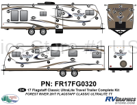 49 Piece 2017 Flagstaff Classic UltraLite Travel Trailer Complete Graphics Kit