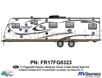 49 Piece 2017 Flagstaff Classic UltraLite Travel Trailer Roadside Graphics Kit