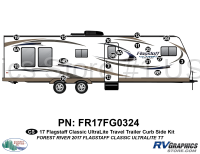 49 Piece 2017 Flagstaff Classic UltraLite Travel Trailer Curbside Graphics Kit