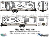 35 Piece 2017 Flagstaff V-Lite Travel Trailer Complete Graphics Kit